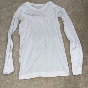 White Lululemon long sleeve
